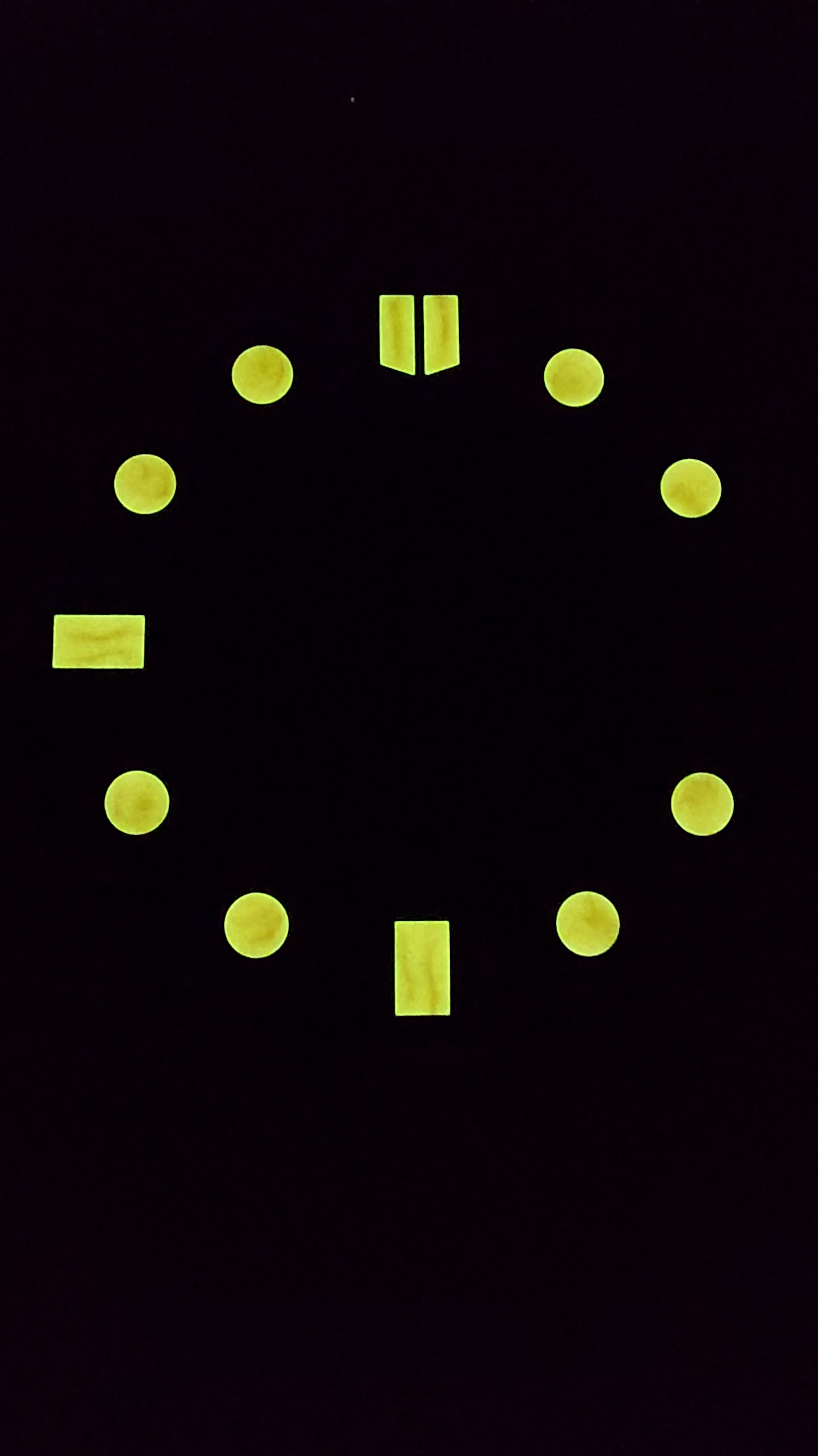 Dial maker - Matte black dial with Black Indices orange Lume