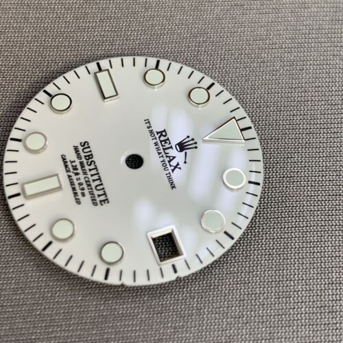Dial Maker - White Enamel Relax Dial
