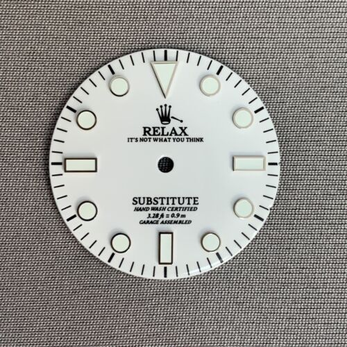 Dial Maker - White Enamel Relax Dial