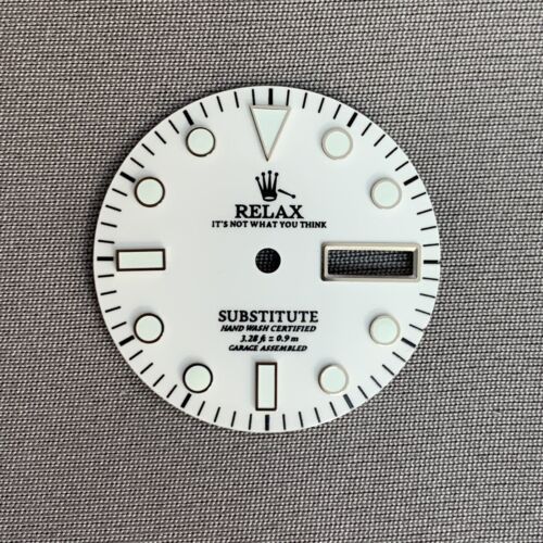 Dial Maker - White Enamel Relax Dial