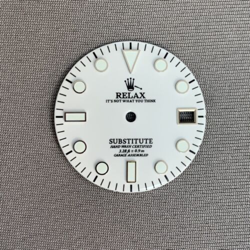 Dial Maker - White Enamel Relax Dial