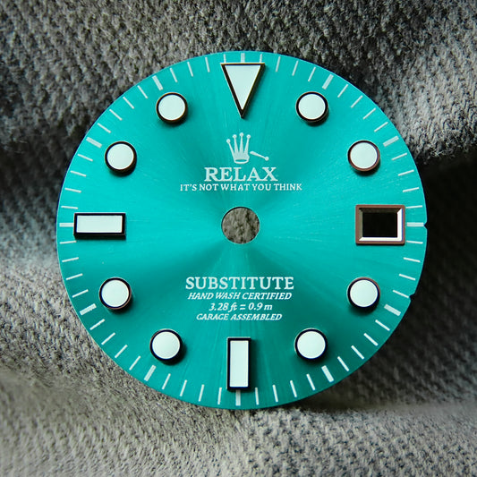 Dial Maker - Sunburst Sky Blue Relax Dial for Seiko NH34 GMT Movements