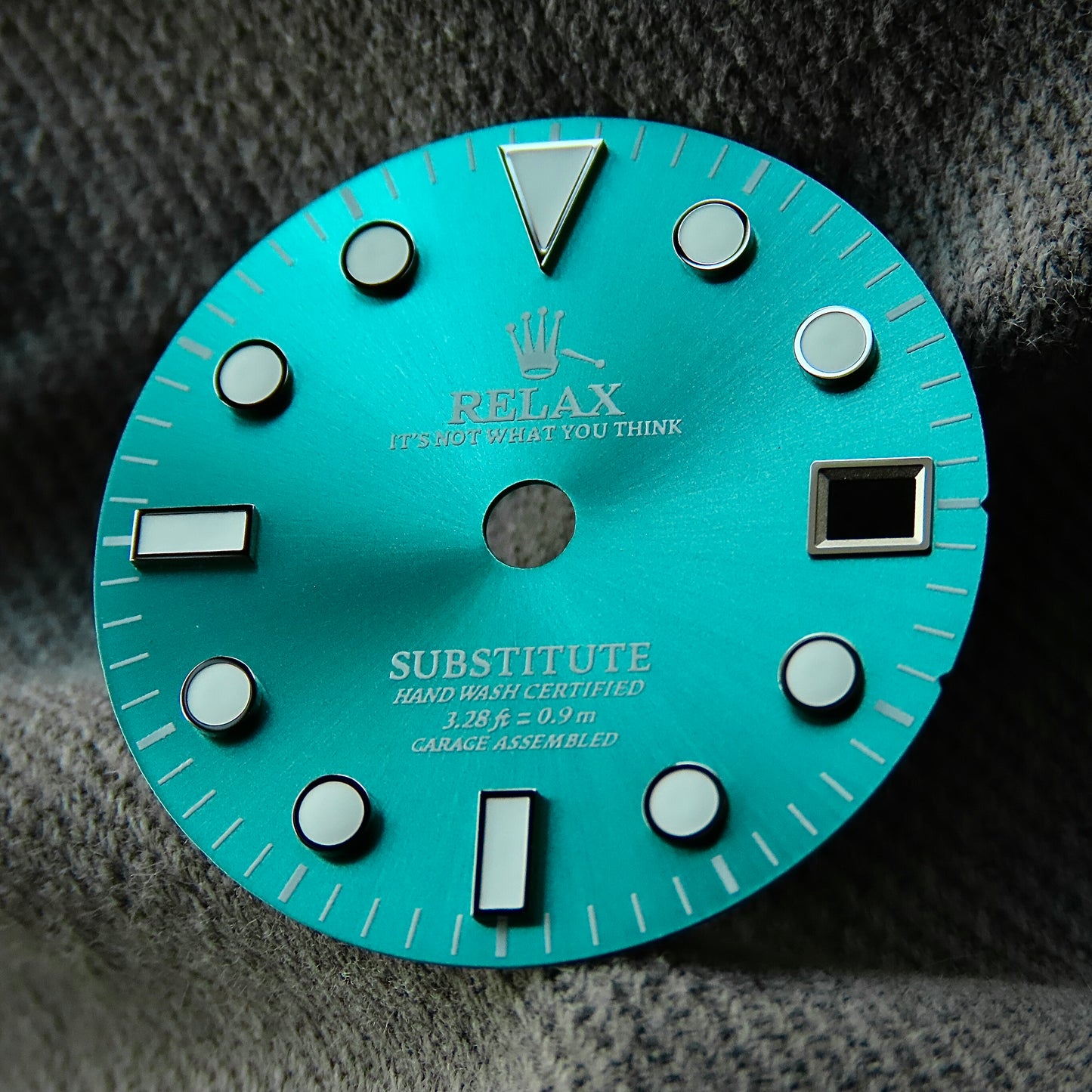 Dial Maker - Sunburst Sky Blue Relax Dial for Seiko NH34 GMT Movements