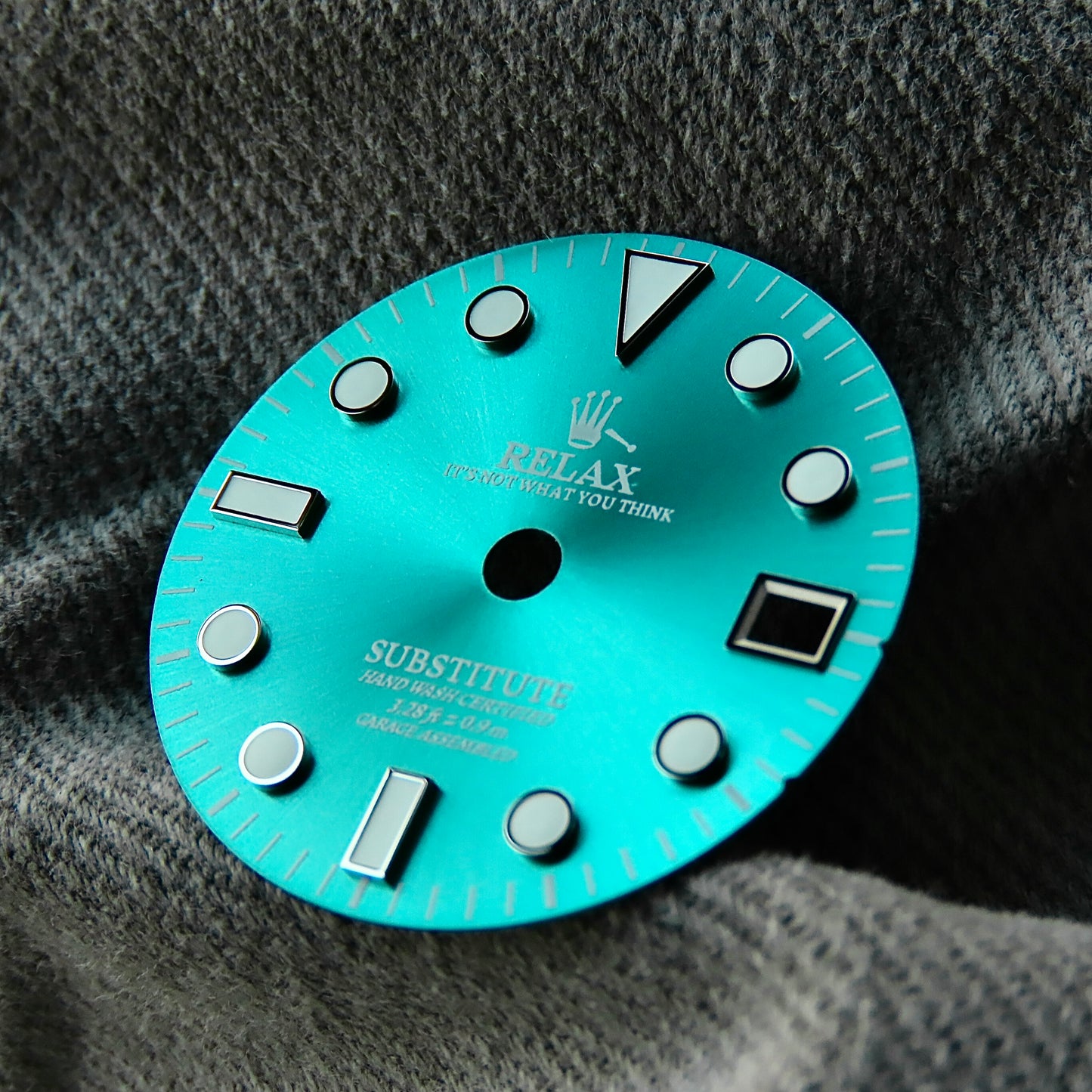 Dial Maker - Sunburst Sky Blue Relax Dial for Seiko NH34 GMT Movements