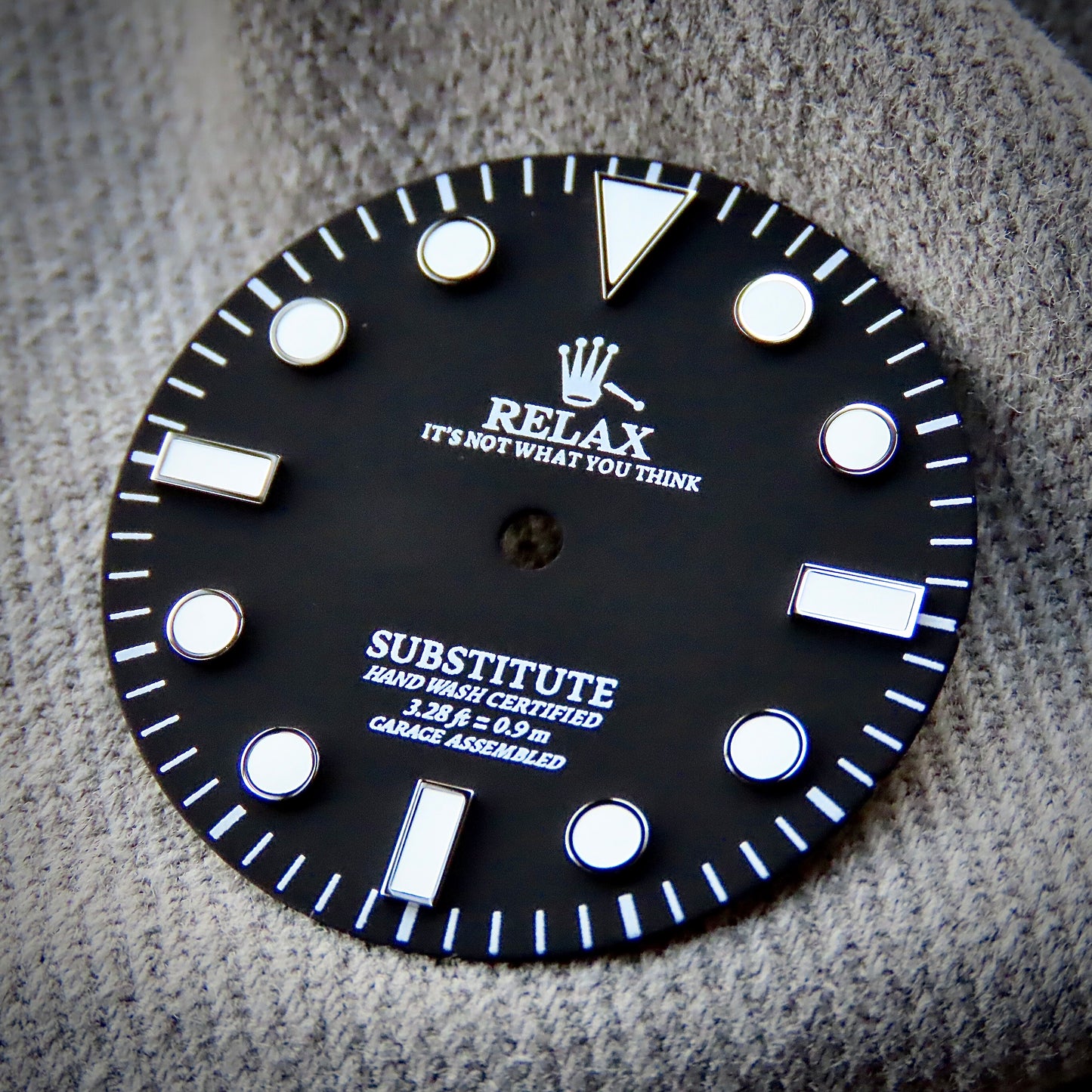 Dial Maker - Matte Black (No Date) Relax Dial