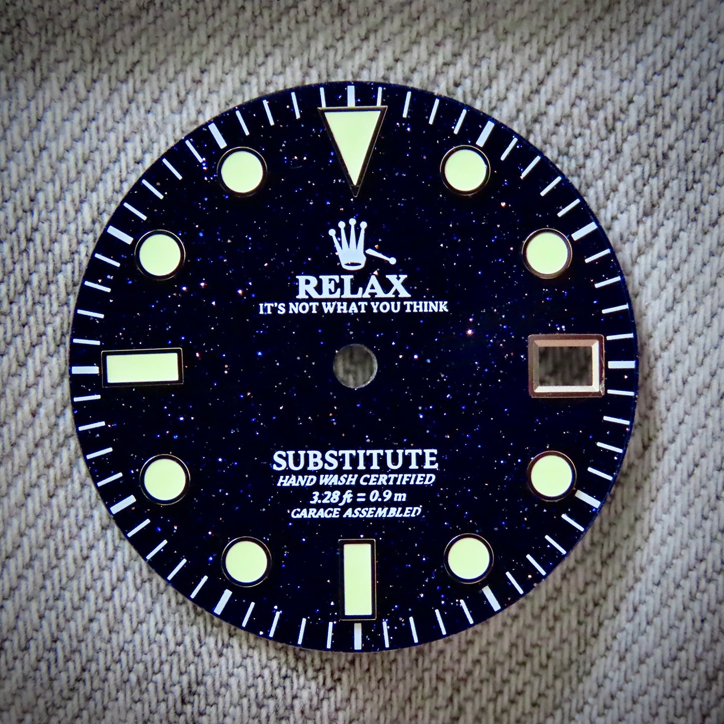 Dial maker - Blue and Gold Stone Relax Dial