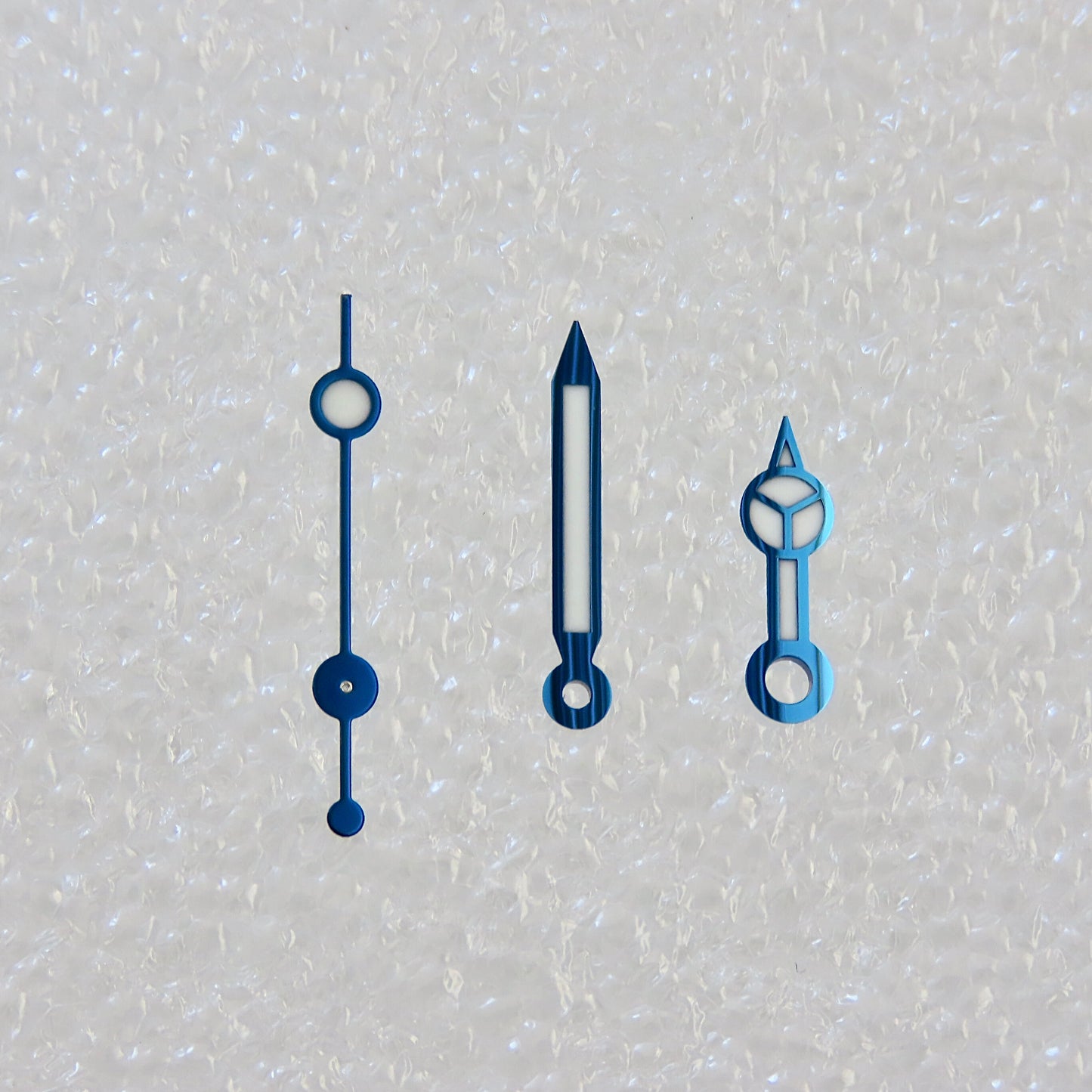 Dial Maker - Metallic Blue Mercedes Hands for Seiko Mods