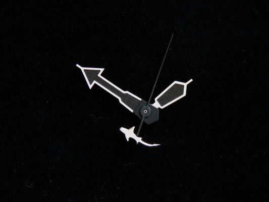 Dial Maker -Blackout SKX Shark Hands for Seiko Mods