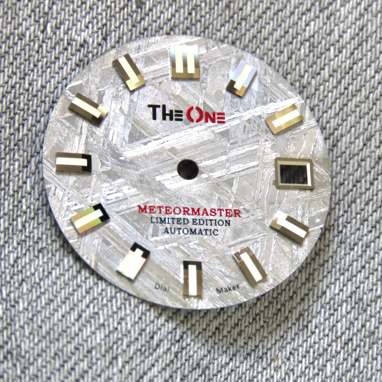 Dial Maker - Grey/Natural Meteorite Dial