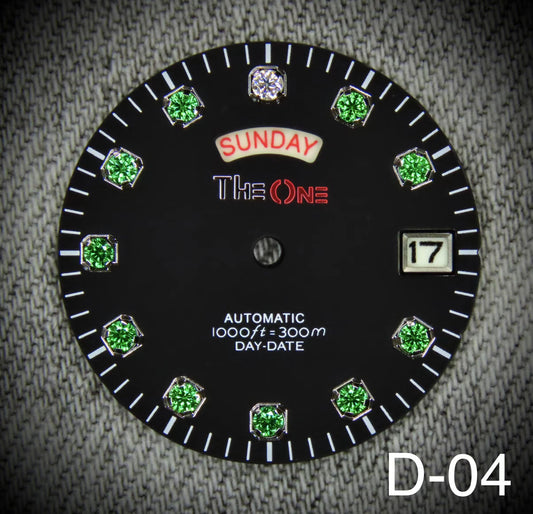 Dial maker - Green Gemstone Dial For Seiko NH36 Movement