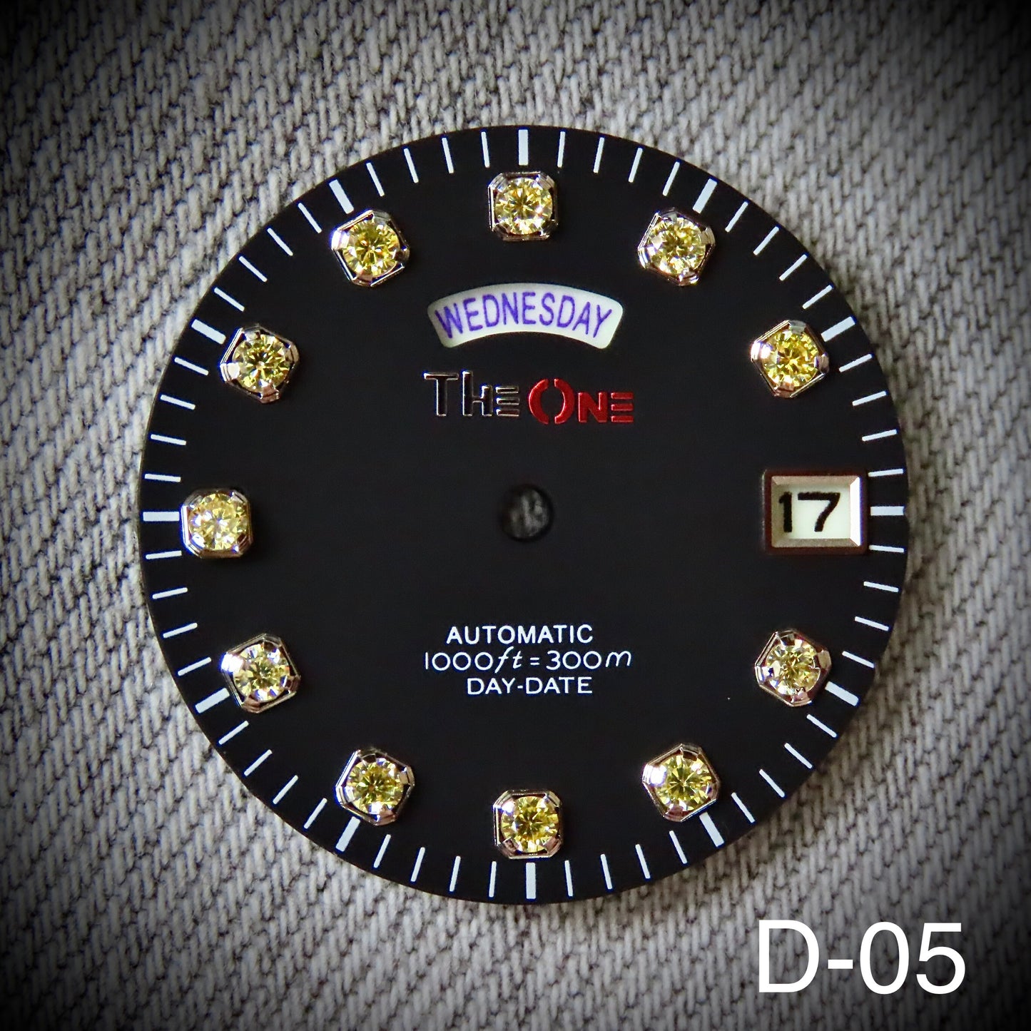 Dial maker - Yellow Gemstone Dial For Seiko NH36 Movement