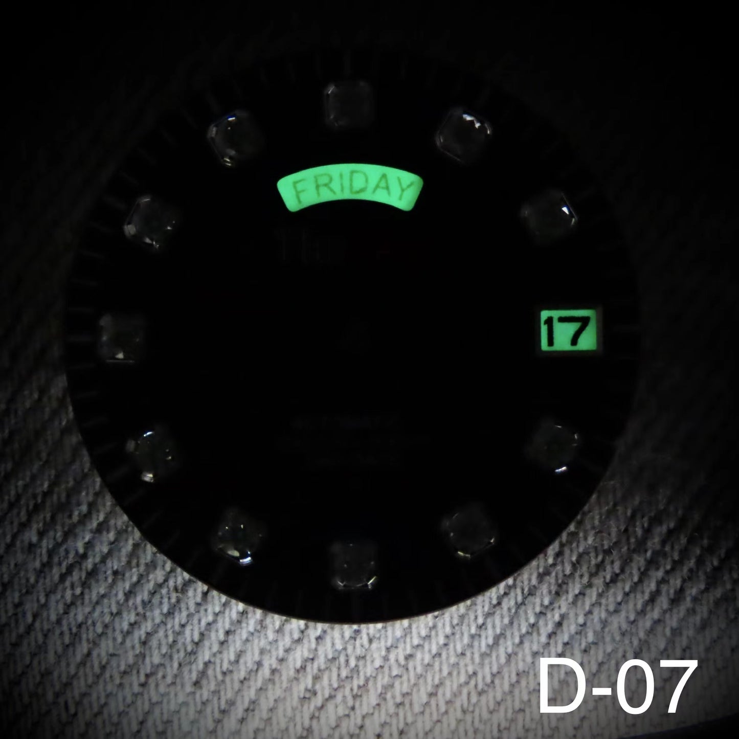 White Gemstone Dial For Seiko NH36 Movement