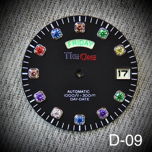 Dial maker - Colorful Gemstone Dial For Seiko NH36 Movement