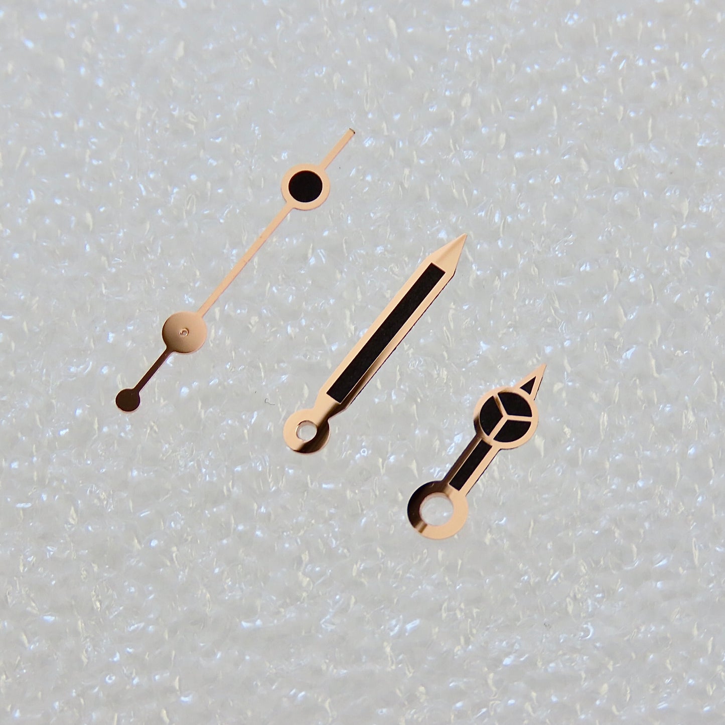 Dial Maker - Gold/Black Lume Mercedes Hands for Seiko Mods
