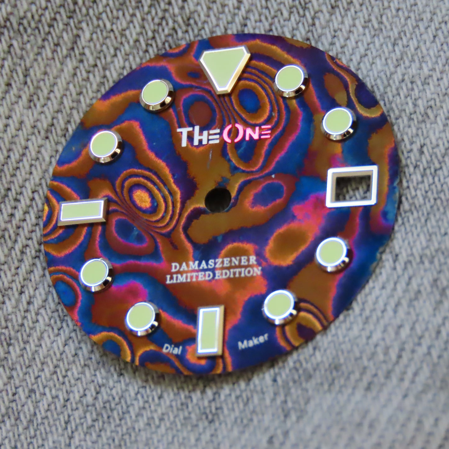 Dial Maker - Burned Pattern (Version 3) Damascus Dial