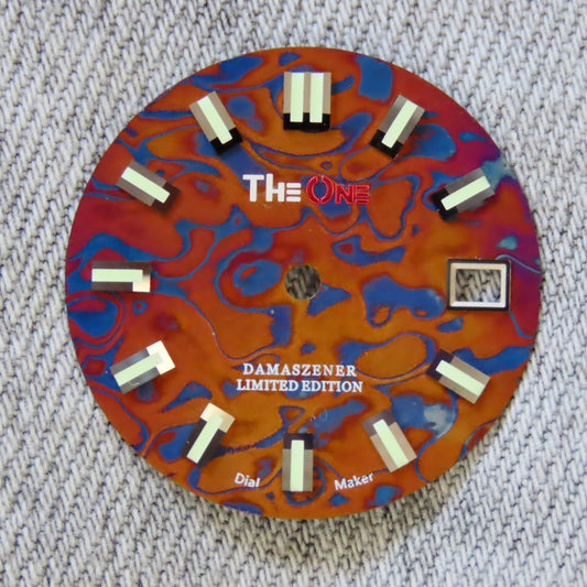 Dial Maker - Burned Pattern (Version 4) Damascus Dial