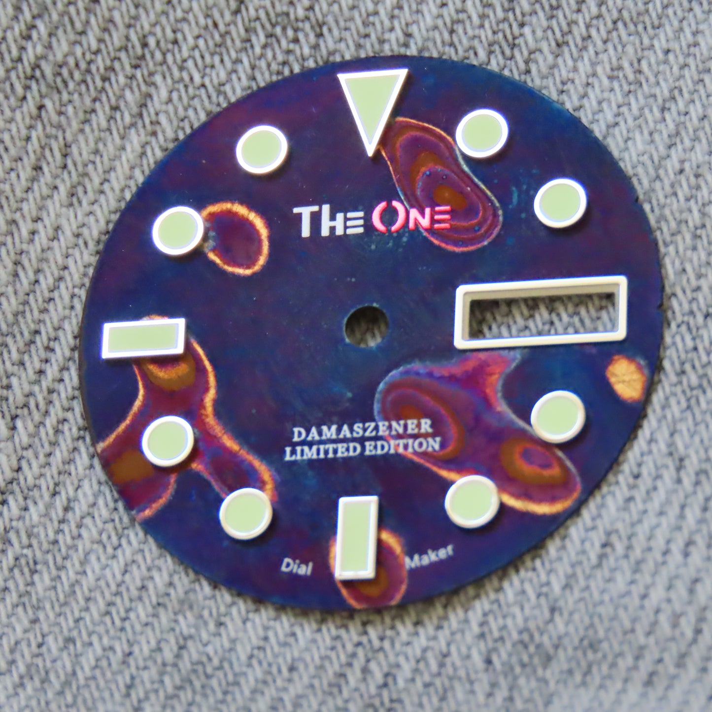 Dial Maker - Burned Pattern (Version 2) Damascus Dial