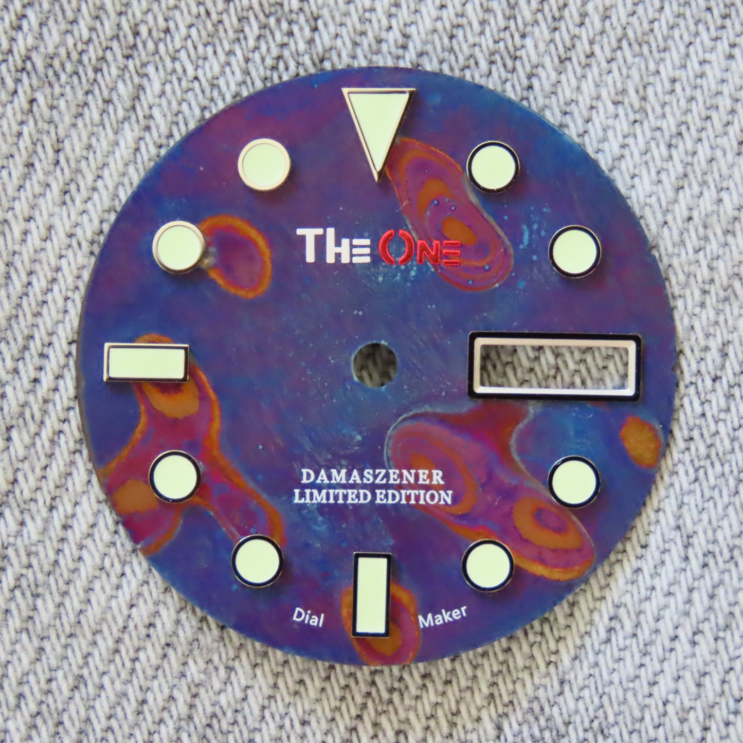 Dial Maker - Burned Pattern (Version 2) Damascus Dial