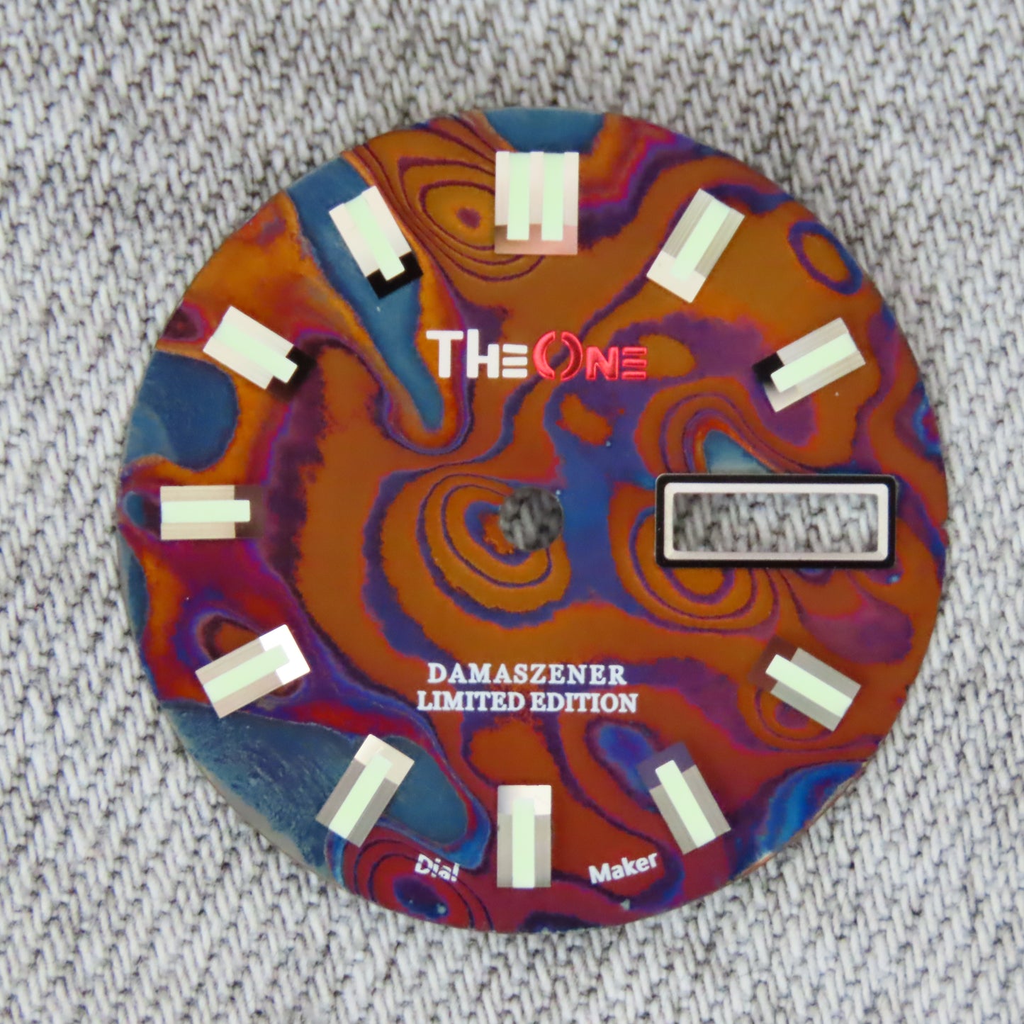 Dial Maker - Burned Pattern (Version 4) Damascus Dial