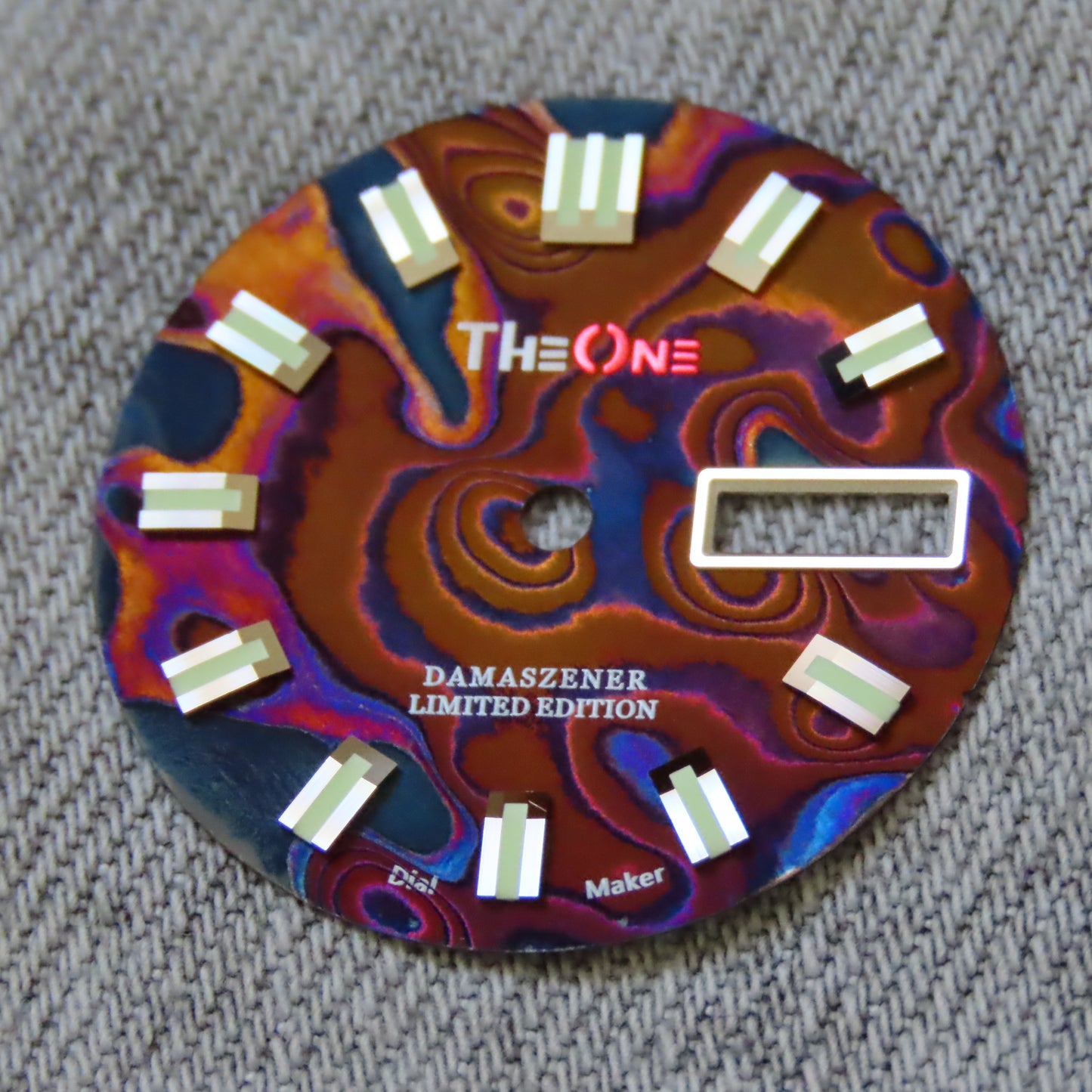 Dial Maker - Burned Pattern (Version 4) Damascus Dial