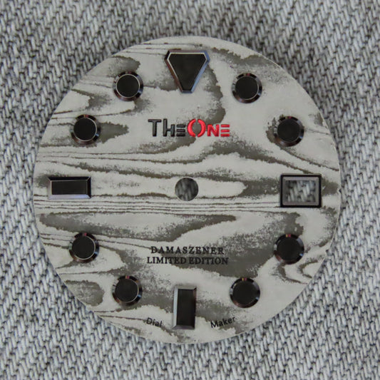 Dial Maker - Damascus with (Black Indices) Dial