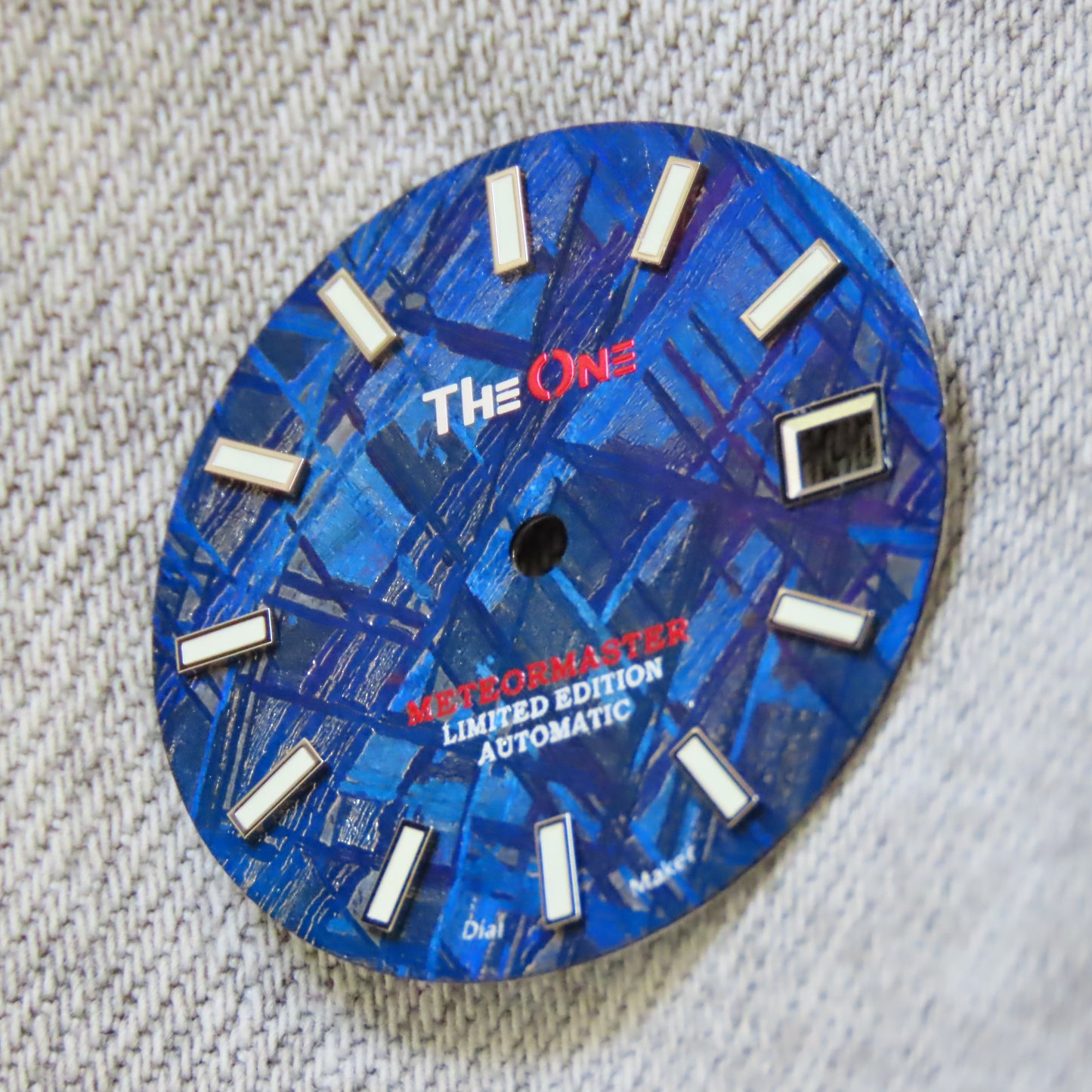 Dial maker - Burned/ Blue Purple Meteorite Dial