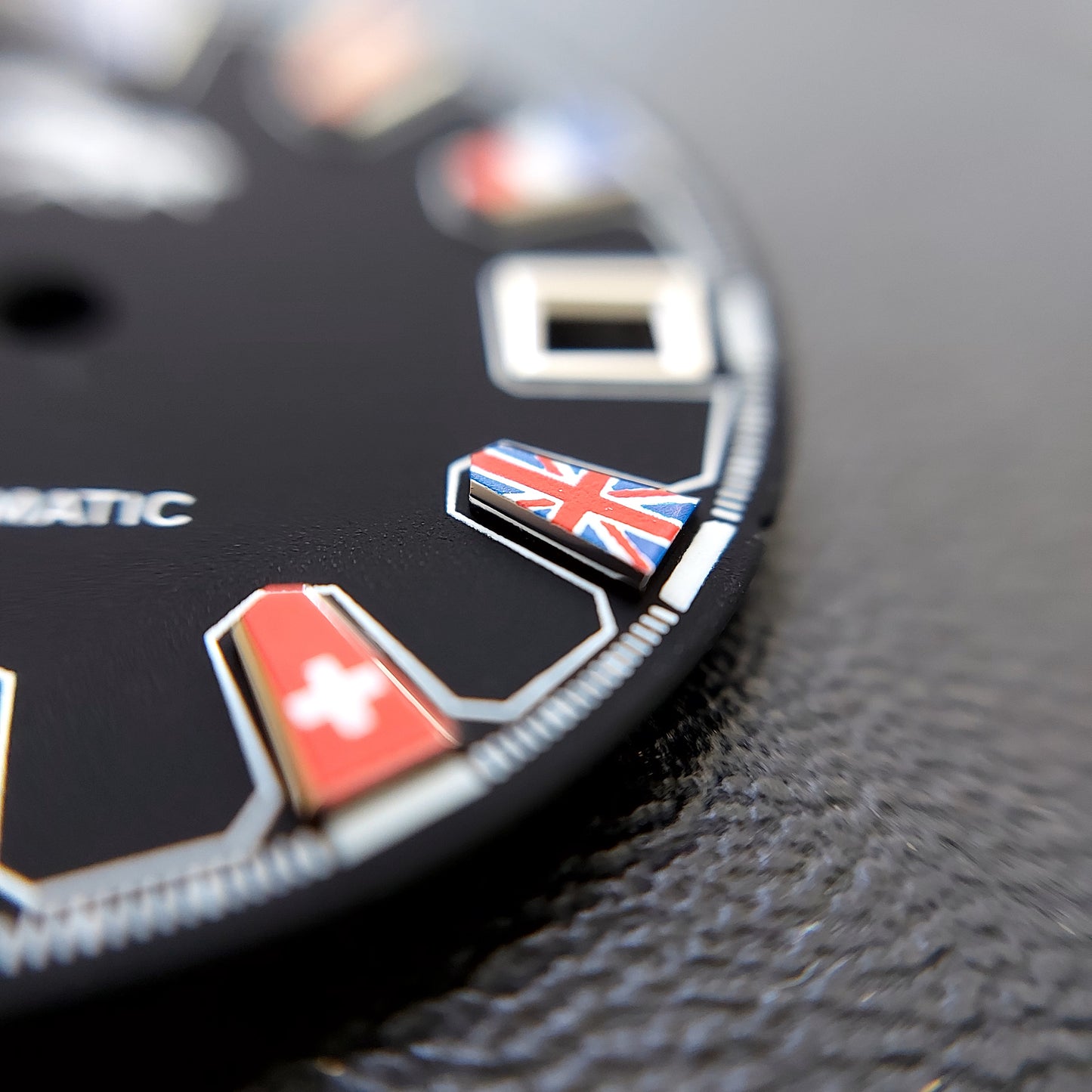 Dial Maker - Matte Black dial National Flag Collection