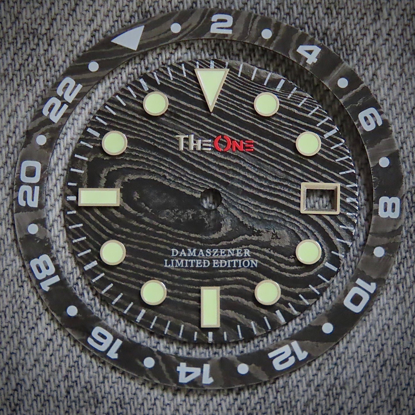 Dial Maker - Dark Damascus Dial for Seiko NH35/36 Movements
