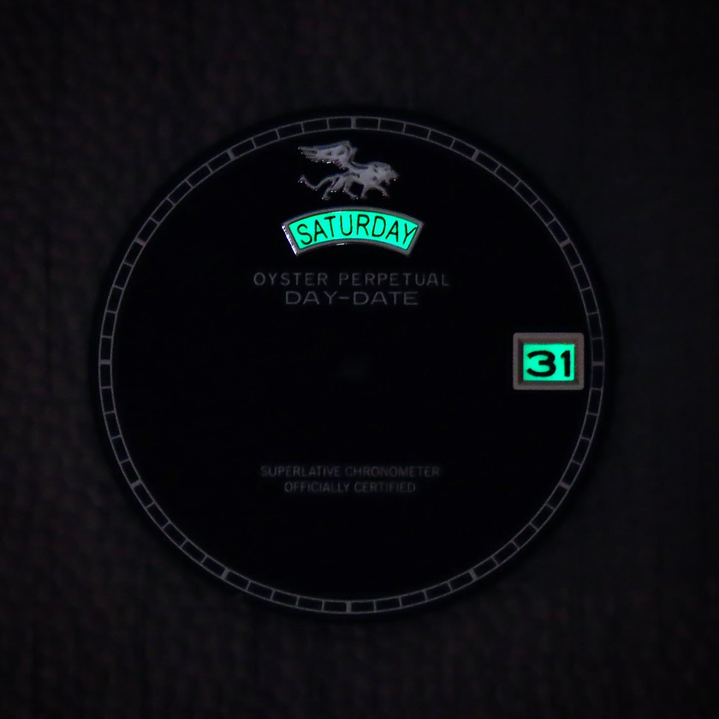 Dial maker - Matte Black Dial With Full lume day /date wheel for NH36