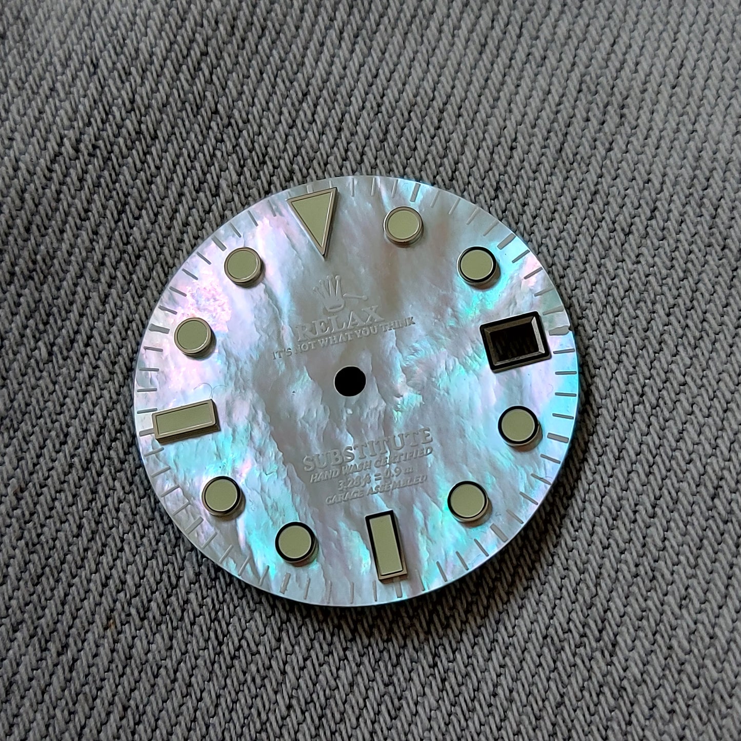Dial maker - White MOP (Mother of Pearl) Relax Dial