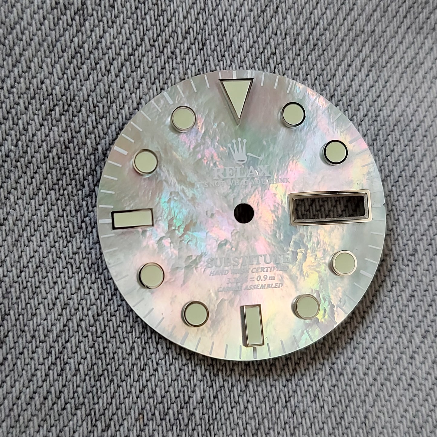 Dial maker - White MOP (Mother of Pearl) Relax Dial