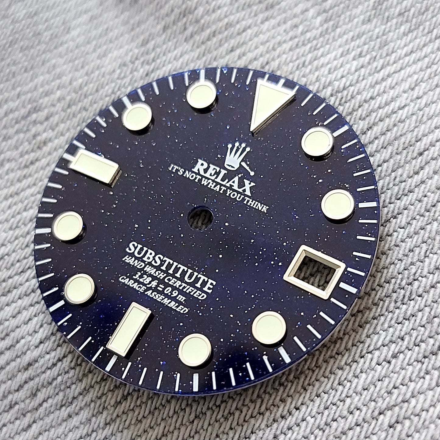 Dial maker - Blue and Gold Stone Relax Dial