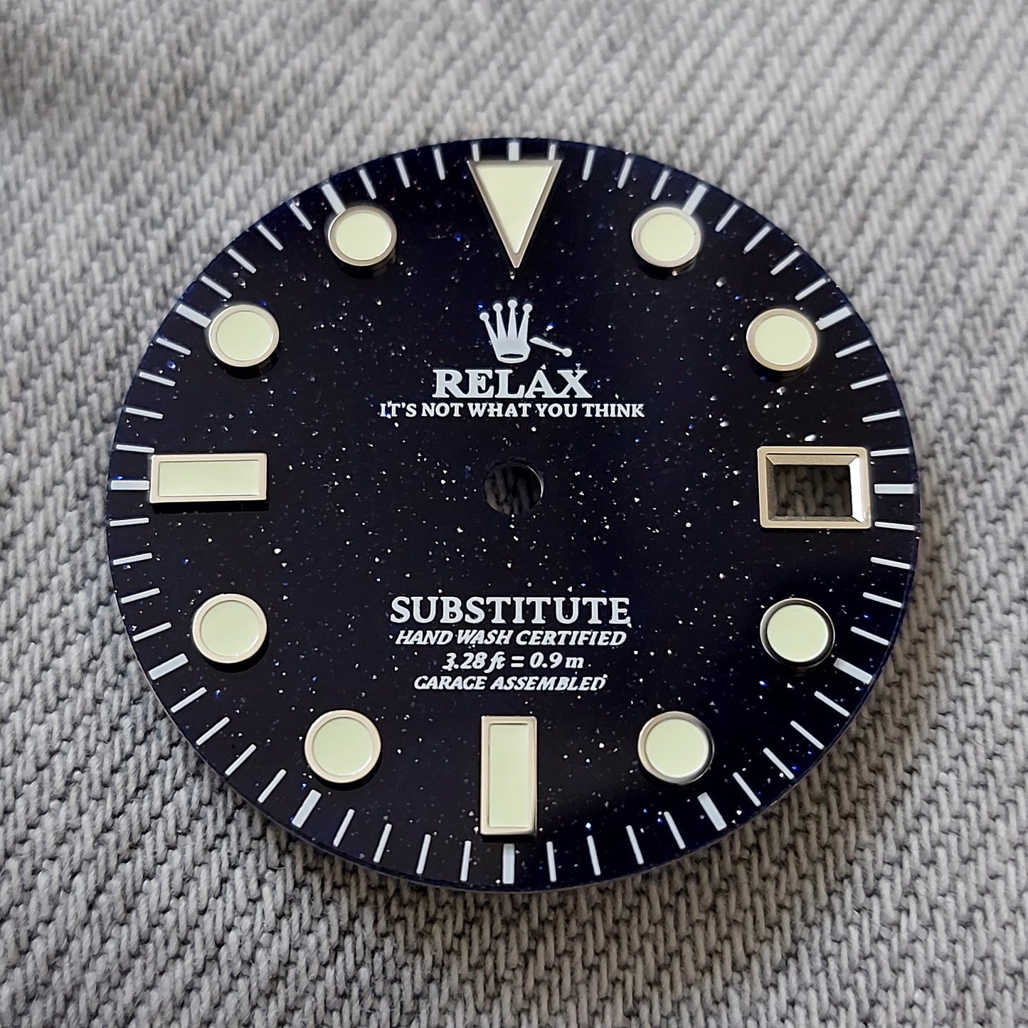 Dial maker - Blue and Gold Stone Relax Dial