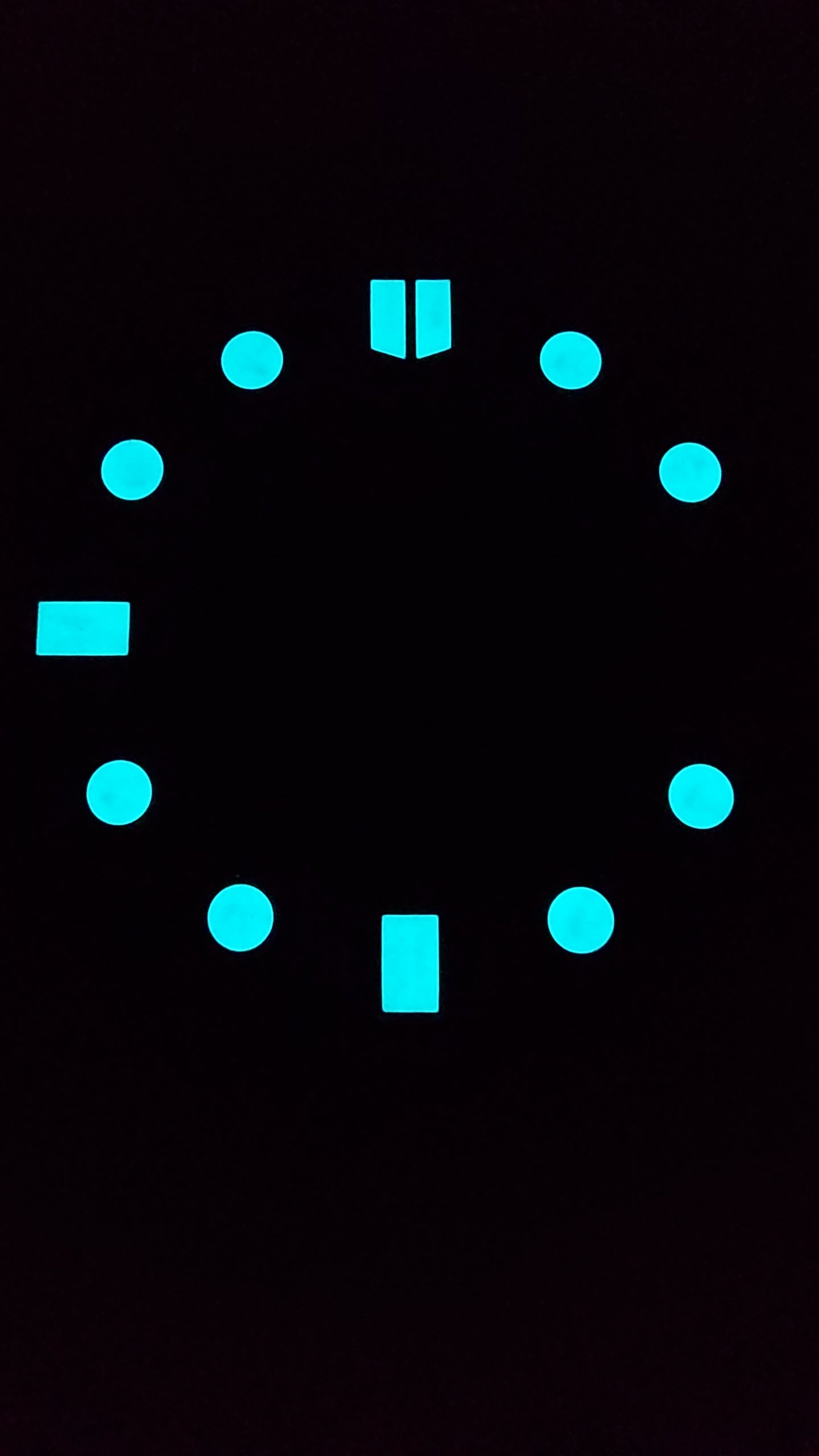 Dial maker - Black Indices with Blue Swiss super Luminova
