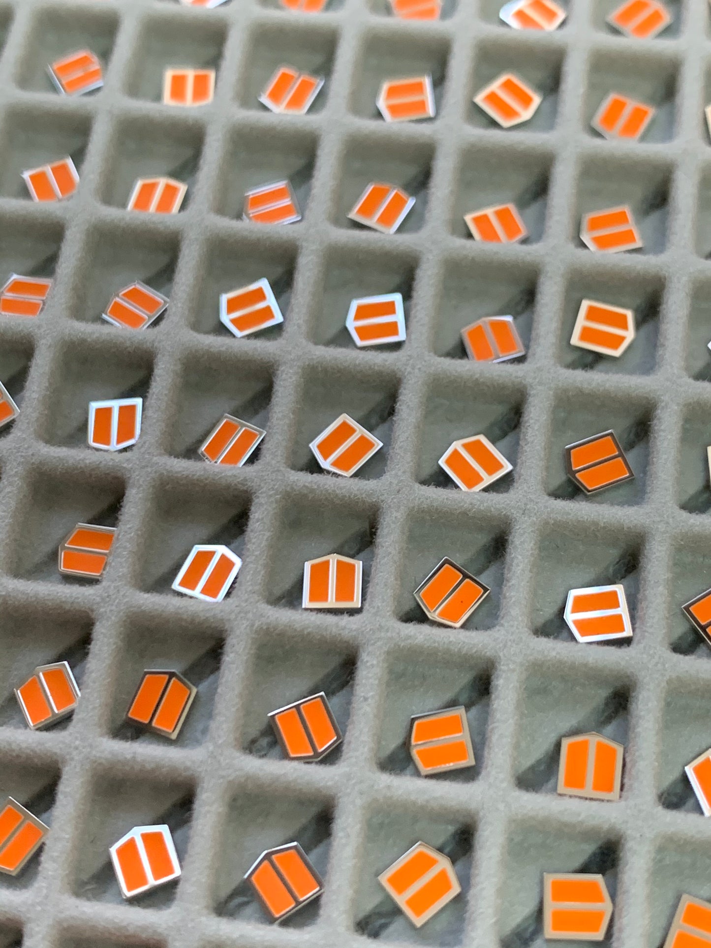 Dial maker - Silver Indices with orange Swiss super Luminova
