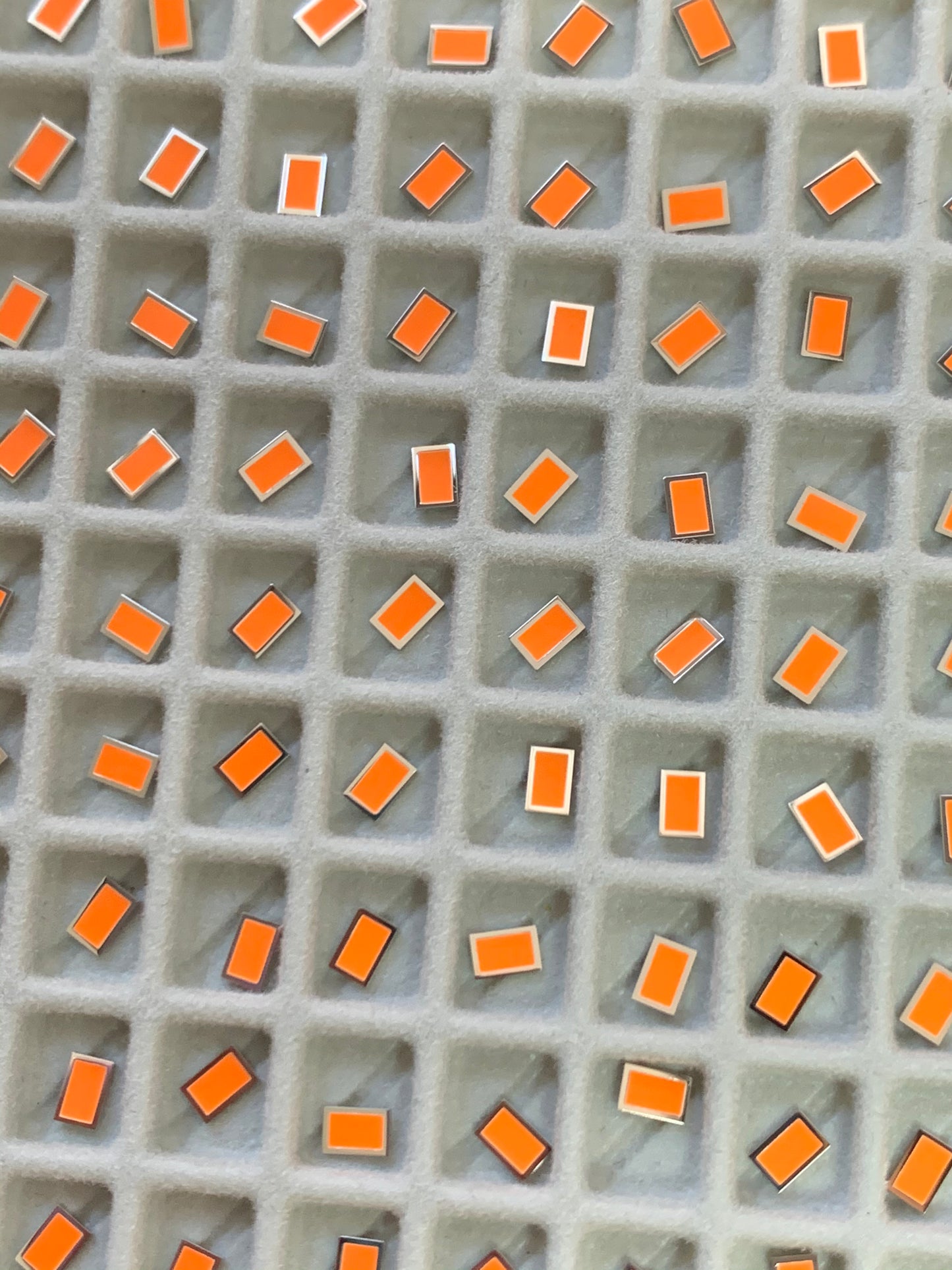 Dial maker - Silver Indices with orange Swiss super Luminova
