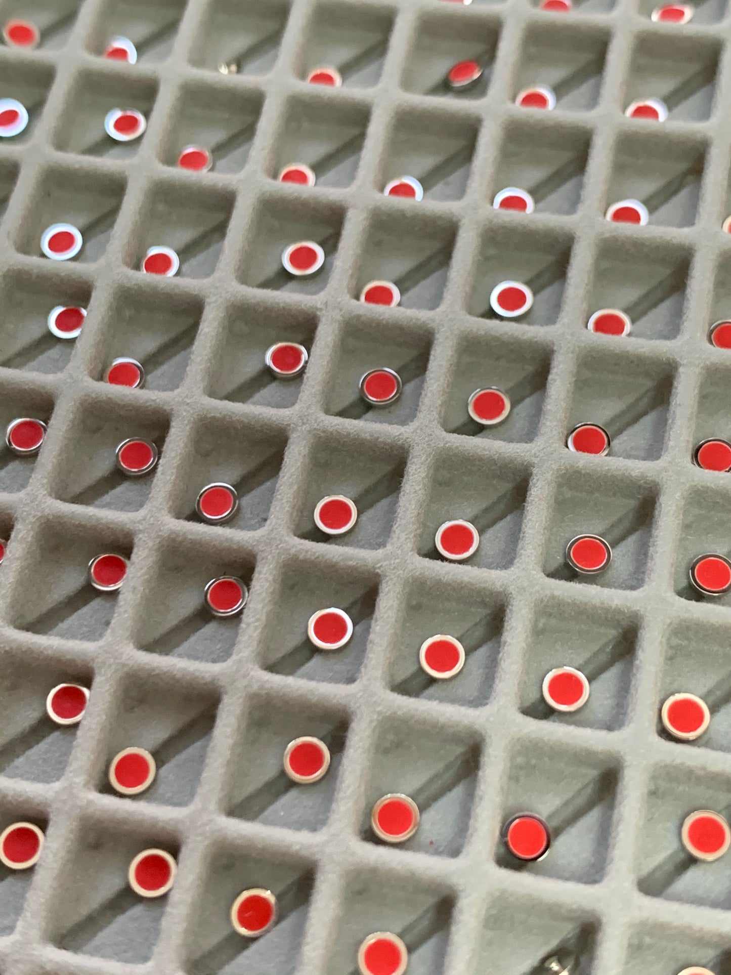 Dial maker - Silver Indices with Red Swiss super Luminova