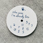 Dial Maker - Relax dial  Matte White with Blue text  NO DATE