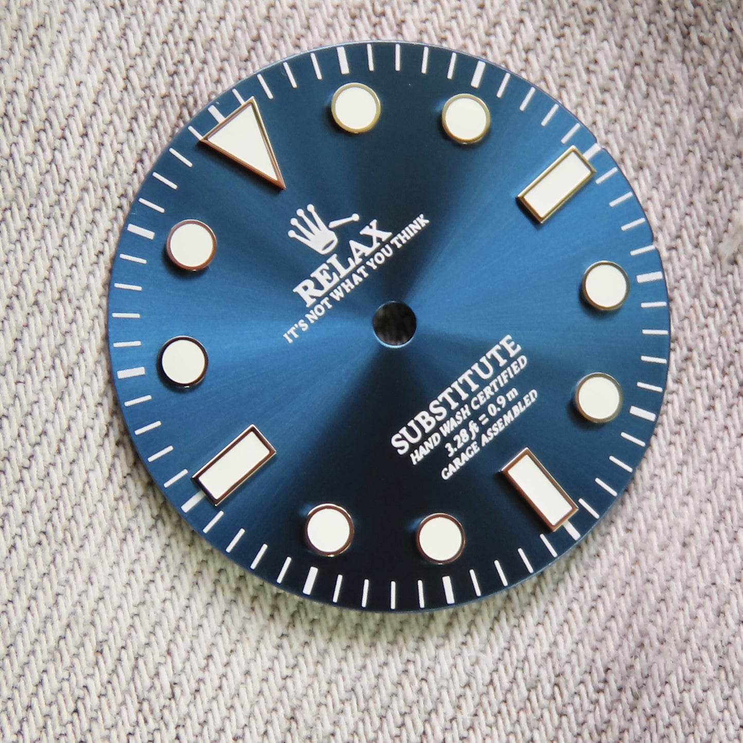 Dial Maker - Sunburst Blue  Relax Dial  NO DATE