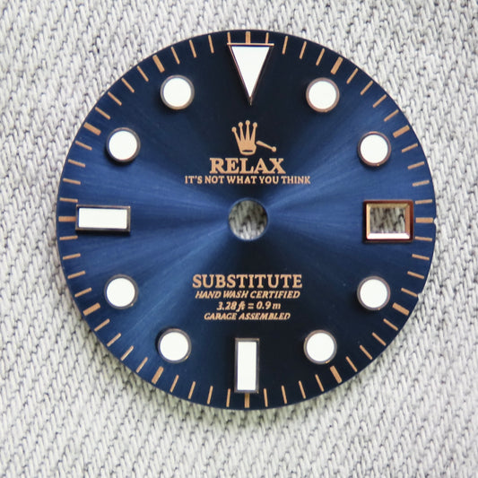 Dial Maker - NH34 GMT Sunburst Blue with Rose Gold Relax Dial