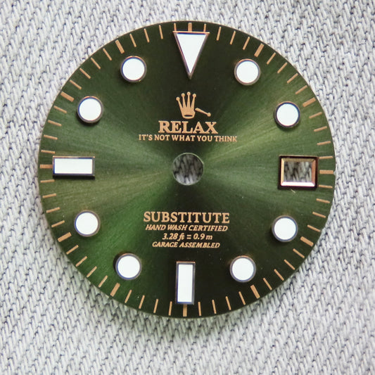 Dial Maker - NH34 GMT Sunburst Green with Rose Gold  Relax Dial