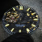 Dial maker - Forged Carbon Fibre Dial with Gold Leaf for Seiko mod NH38 Movement