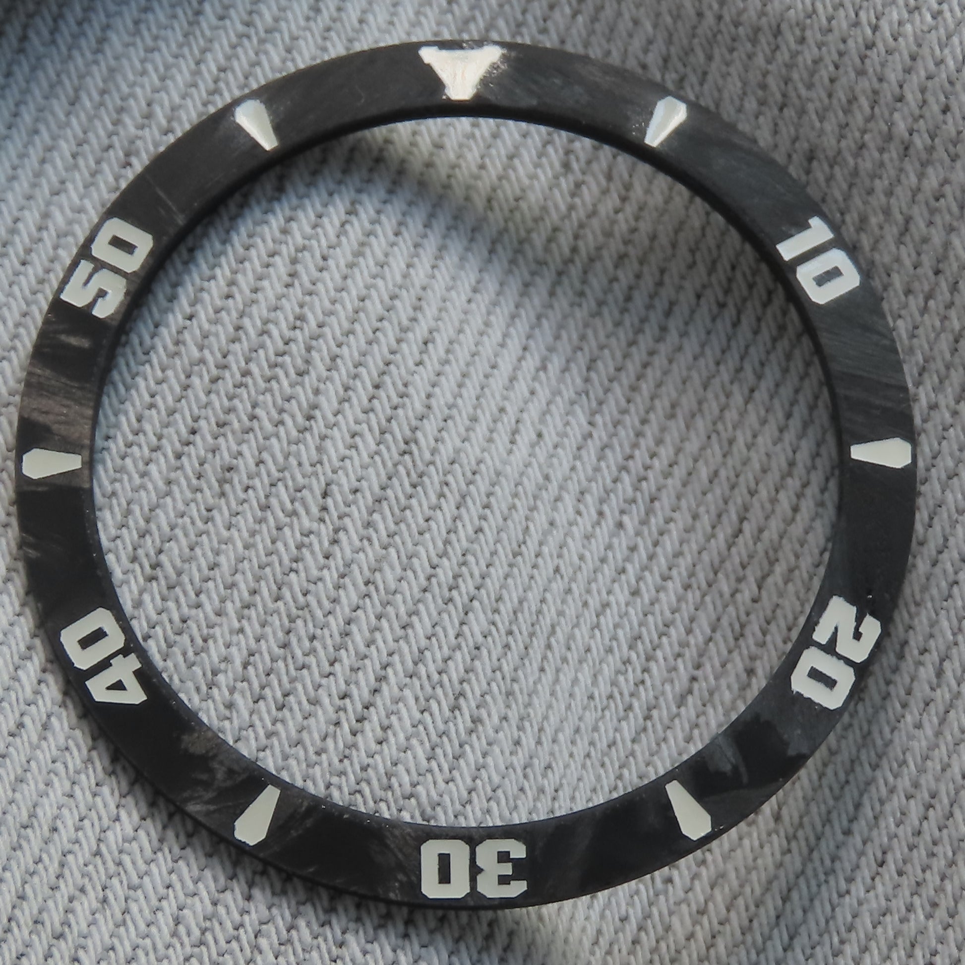 Dial Maker Sloped Forge Carbon Bezel Insert for Seiko SKX007/SRPD