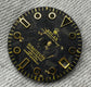 Dial Maker - Black Forged Carbon With Gold leaf Dial For Seiko mod , Relax Dial