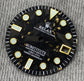 Dial Maker - Black Forged Carbon With Gold leaf Dial For Seiko mod , Relax Dial