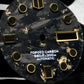 Dial Maker -  Black Forged Carbon With Gold Leaf Dial For Seiko Mod