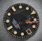 Dial Maker -  Black Forged Carbon With Rose Gold Leaf Dial For Seiko Mod