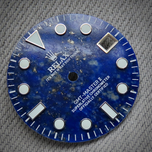 Dial Maker - GMT Relax Lapis Lazuli Stone Dial for seiko mod