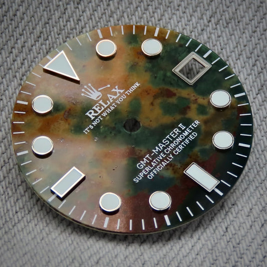 Dial Maker - GMT Relax Ocean Agate Dial Stone for seiko mod
