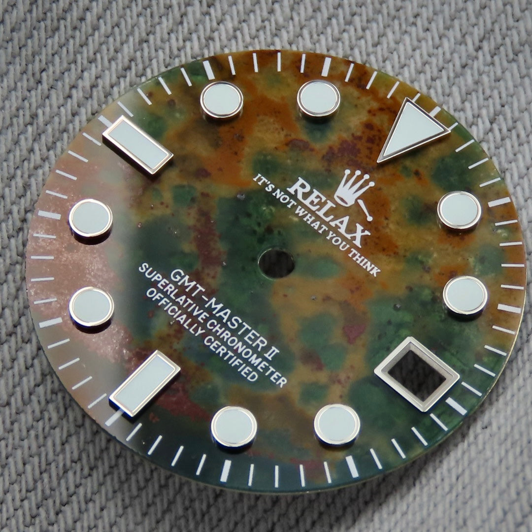 Stone Dial Mod Seiko mod dial , Seiko mod parts ,Dial Maker - Blue enamel dial – dial ...